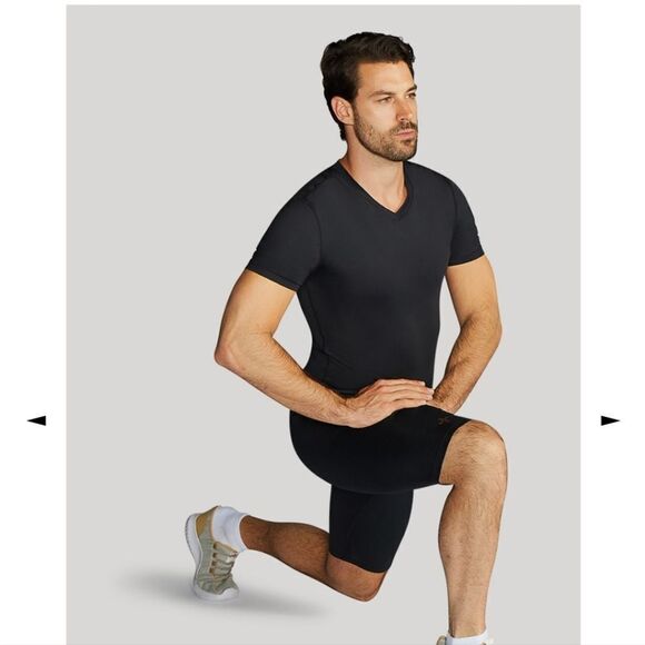 NWT Tommie Copper Mens Recovery Compression Short Sleeve V Neck - Picture 5 of 7